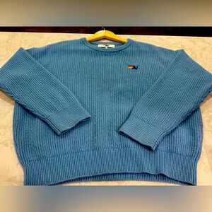 100% cashmere sky blue oversized Aviator Nation